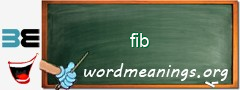 WordMeaning blackboard for fib